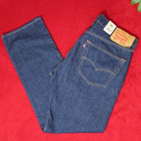 Levi's Original 501 Jeans 35 x 32 Button Fly 100% Cotton - Picture 1 of 10